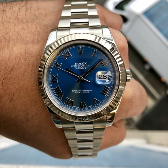 Rolex Datejust II 116334 'Azzurri Blue ' image 2