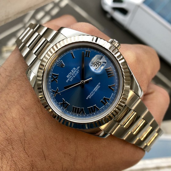 Rolex Datejust II 116334 'Azzurri Blue ' image 4